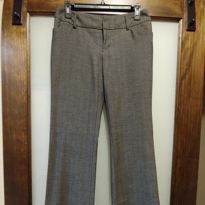 Black Dogbone Pattern Trousers